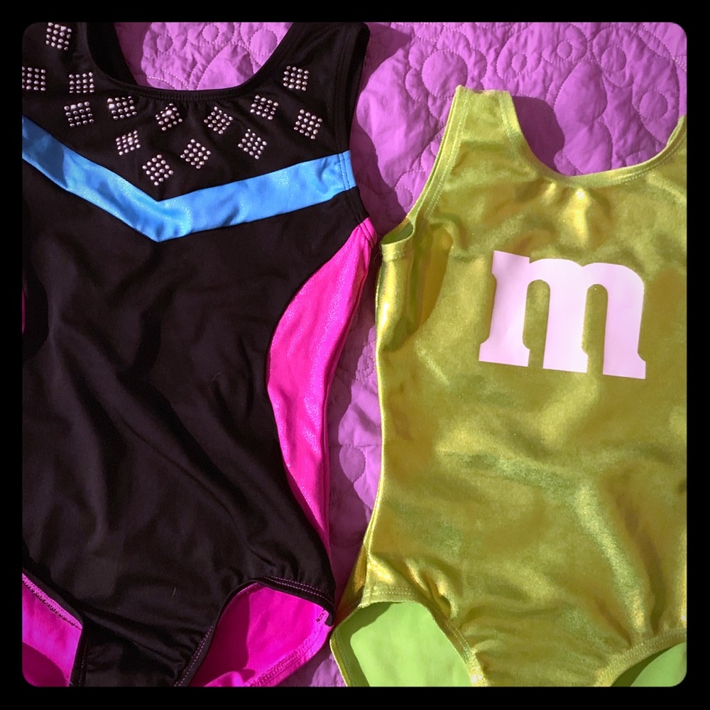 Danskin leotard & shimmer green leotard